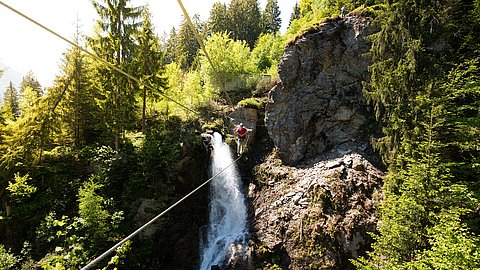 Talbachklettersteig Hängebrücke © TVB Zell-Gerlos, Zillertal Arena